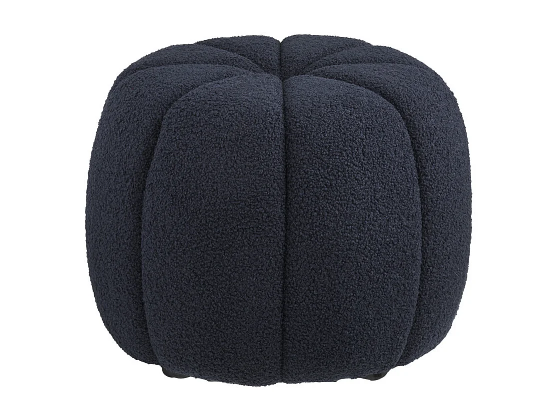 LOOM-Pouf blu navy ø48 cm