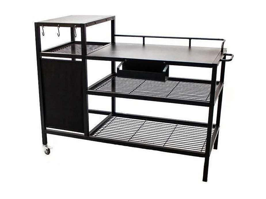 Chariot pour Plancha - Acier Noir