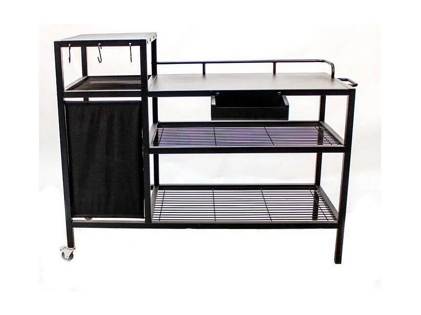 Chariot pour Plancha - Acier Noir