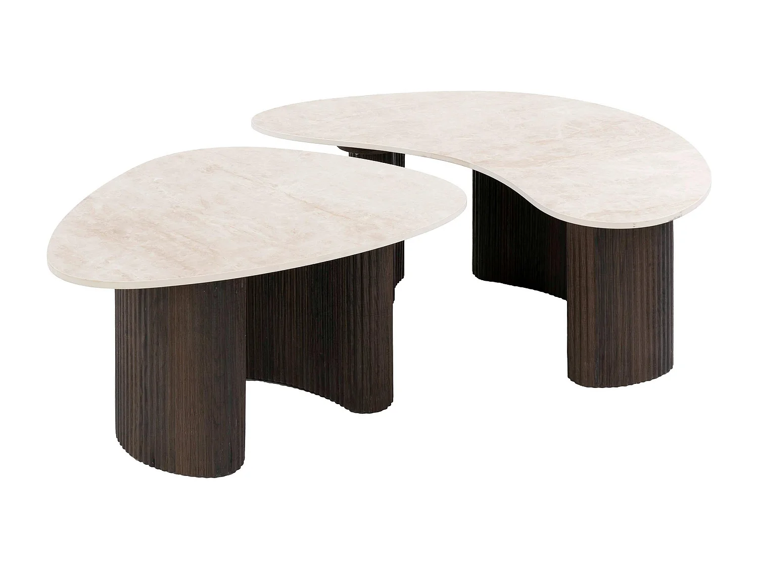 Table basse céramique 3D design organique (x2) MAHAL