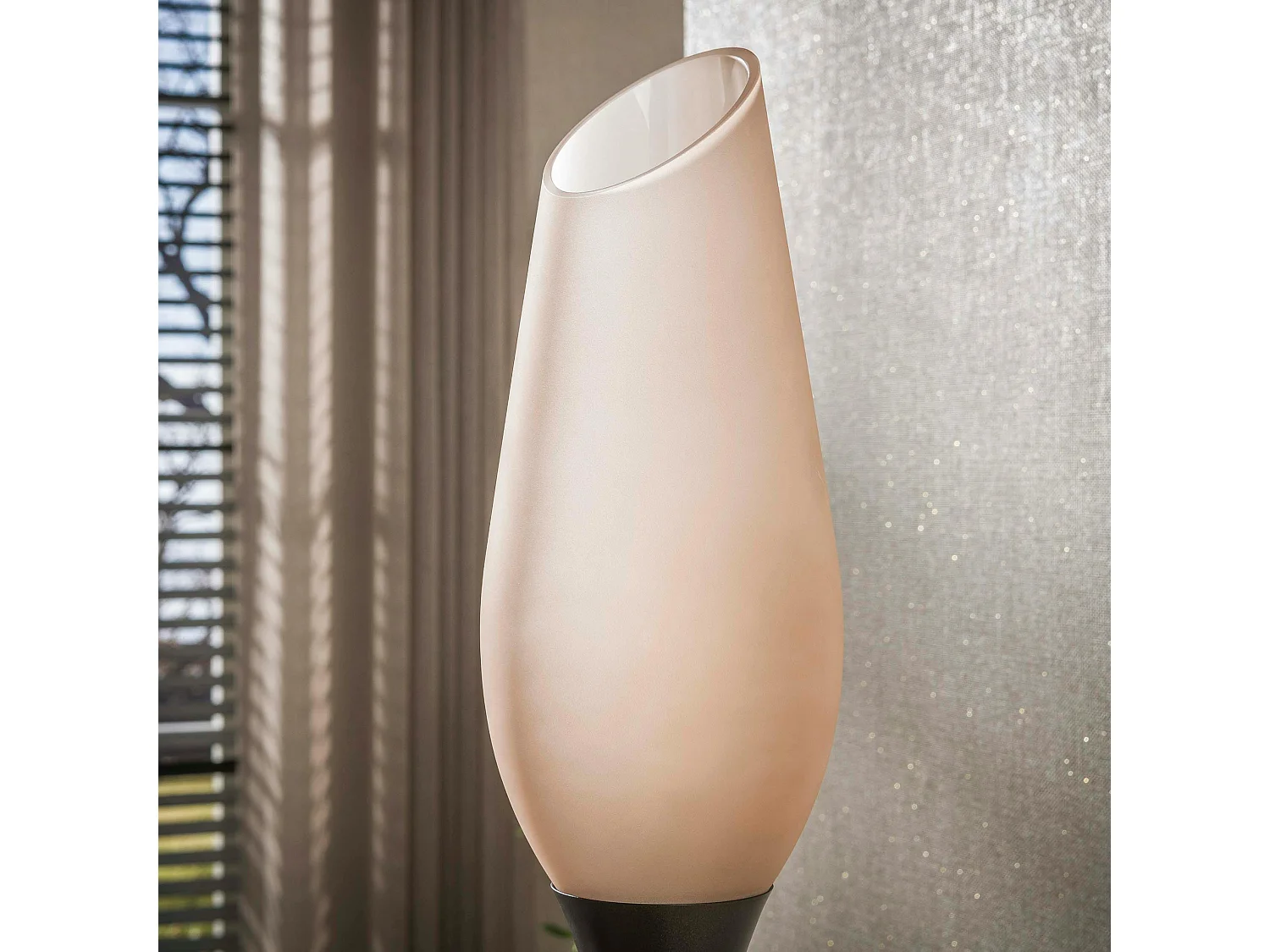 Lampadaire verre dépoli métal 3 abat-jour NIAGARA