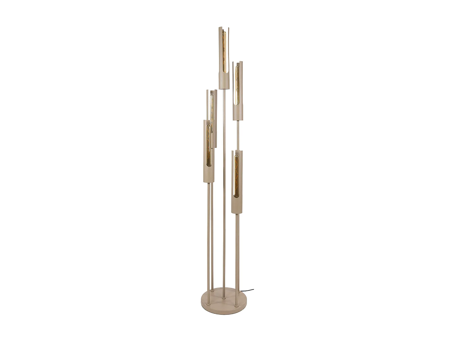 Lampadaire métal beige 5 tubes RALF