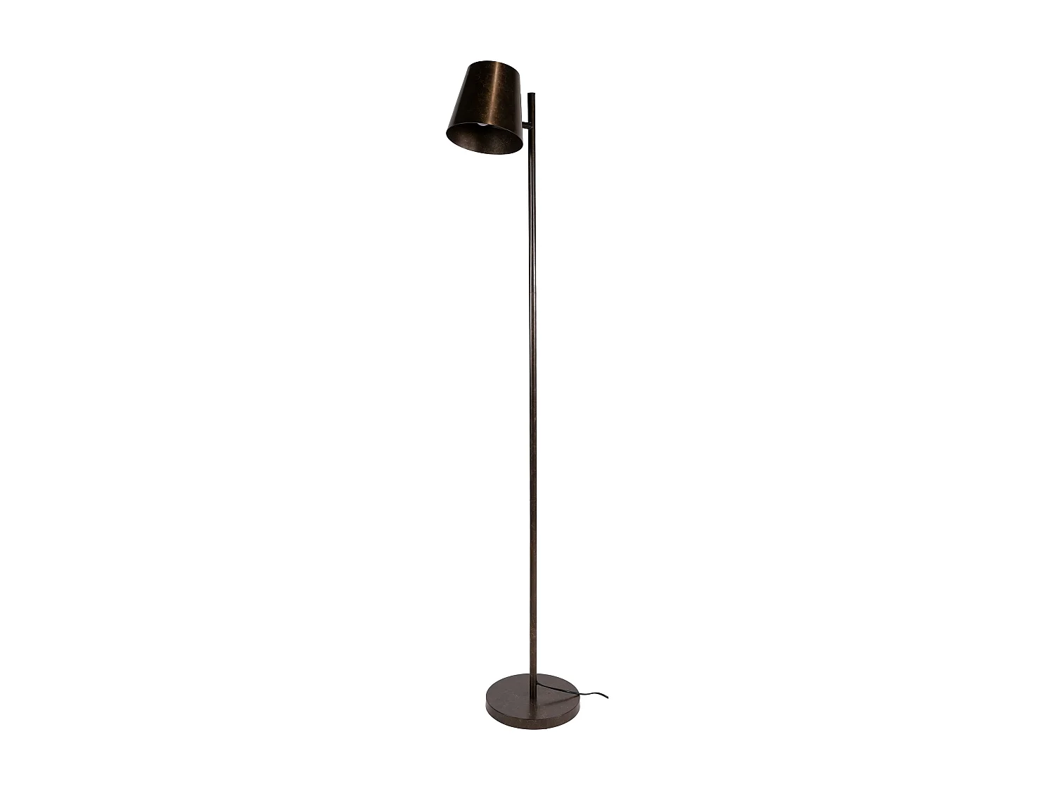 Lampadaire réglable métal brun 1 abat-jour NIAGARA