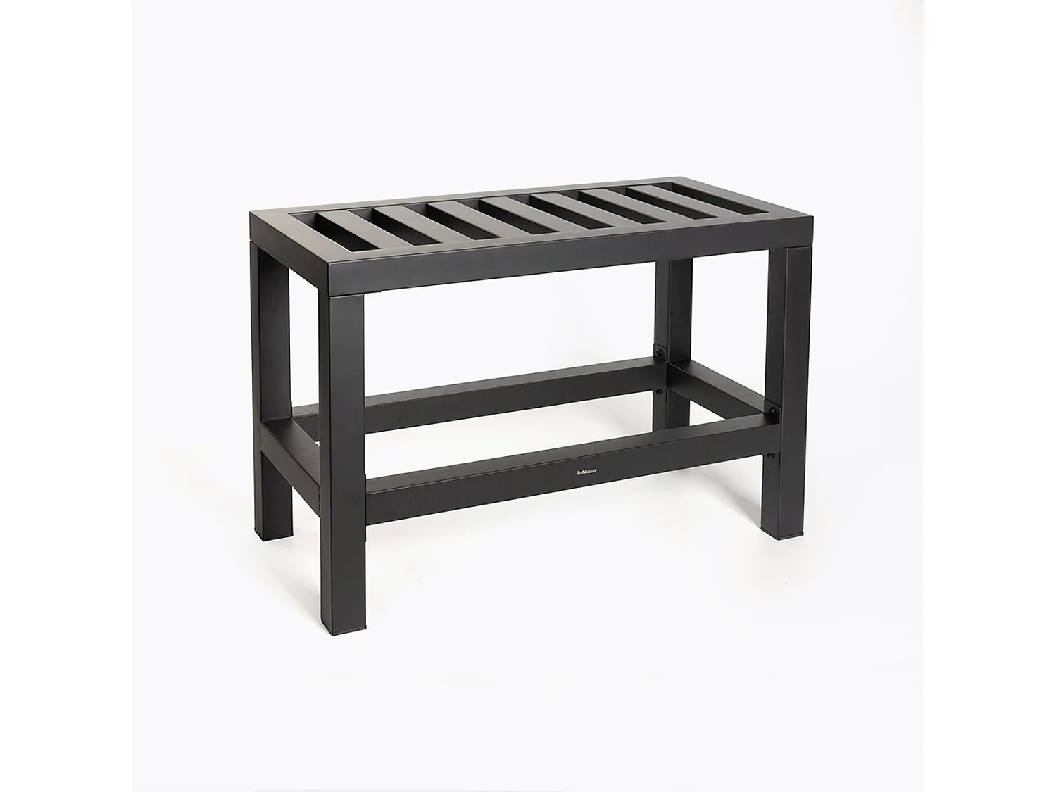 Banc salle de bain inox noir mat - Plazza