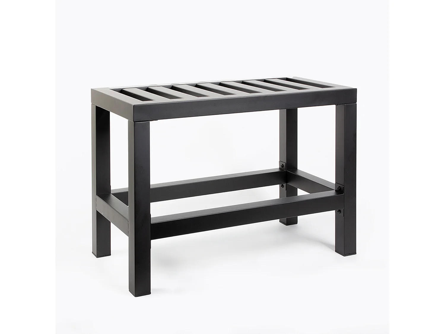 Banc salle de bain inox noir mat - Plazza