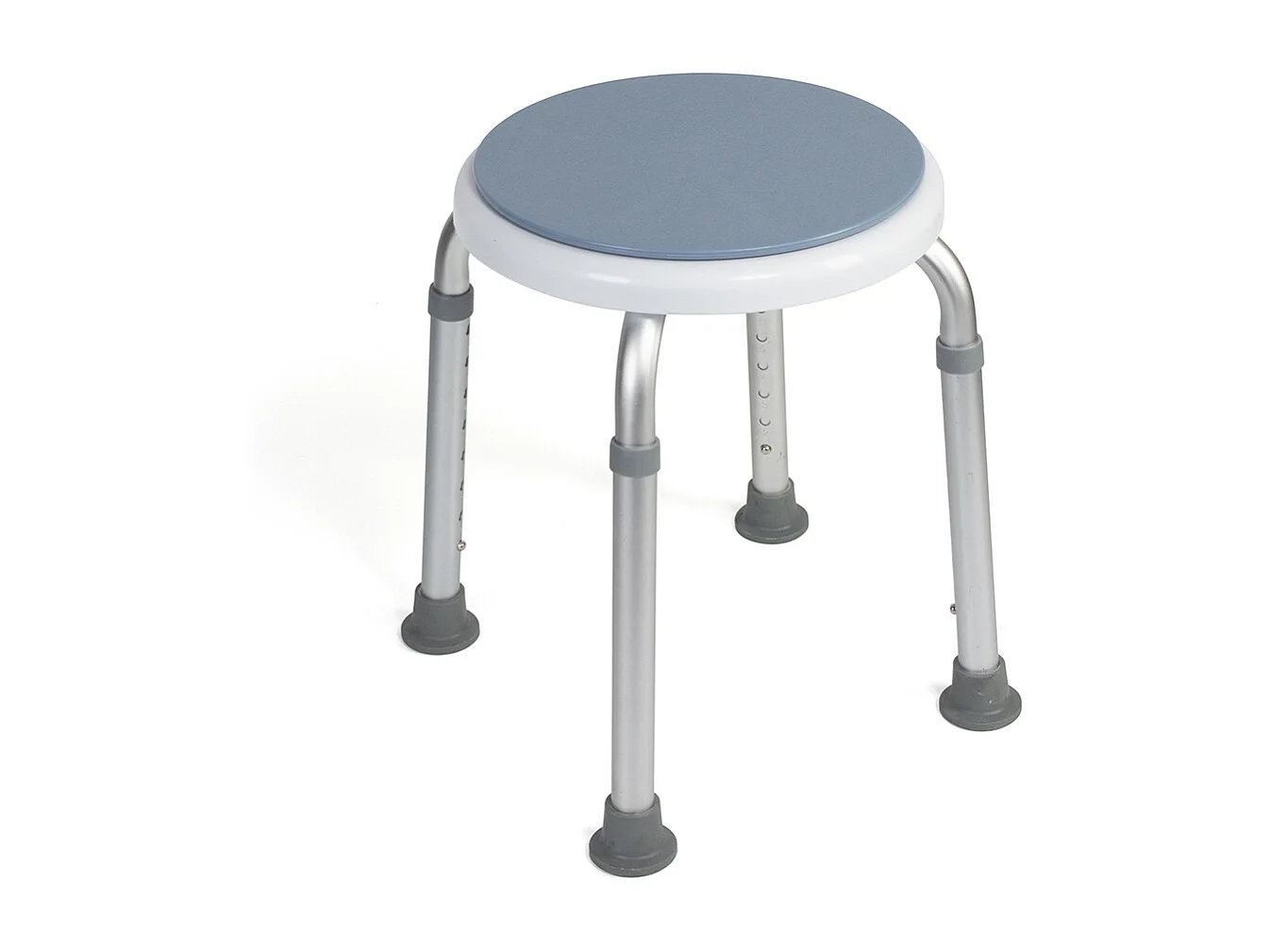 Tabouret de douche pivotant twist chrome réglable - GELCO