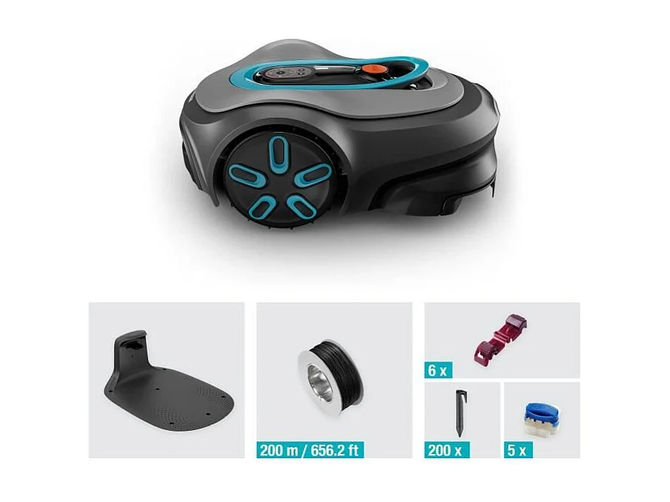 Tondeuse robot - GARDENA - Smart SILENO max 800 - Surface 800 m² - DuoConnect - Bluetooth - Tonte des bordures