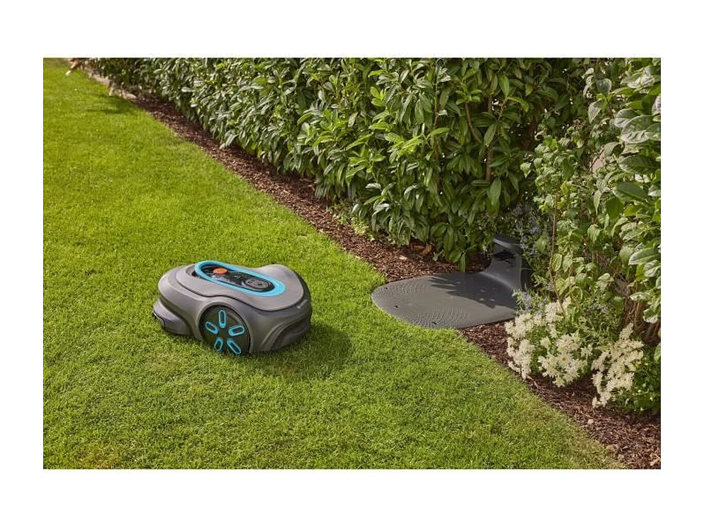Tondeuse robot - GARDENA - Smart SILENO max 800 - Surface 800 m² - DuoConnect - Bluetooth - Tonte des bordures