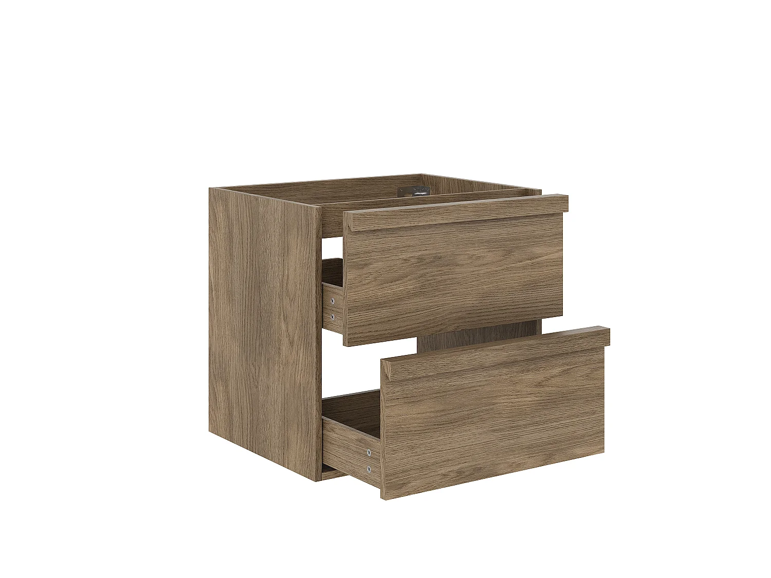 Meuble sous vasque suspendu - Naturel foncé - 60 cm - UBRILA