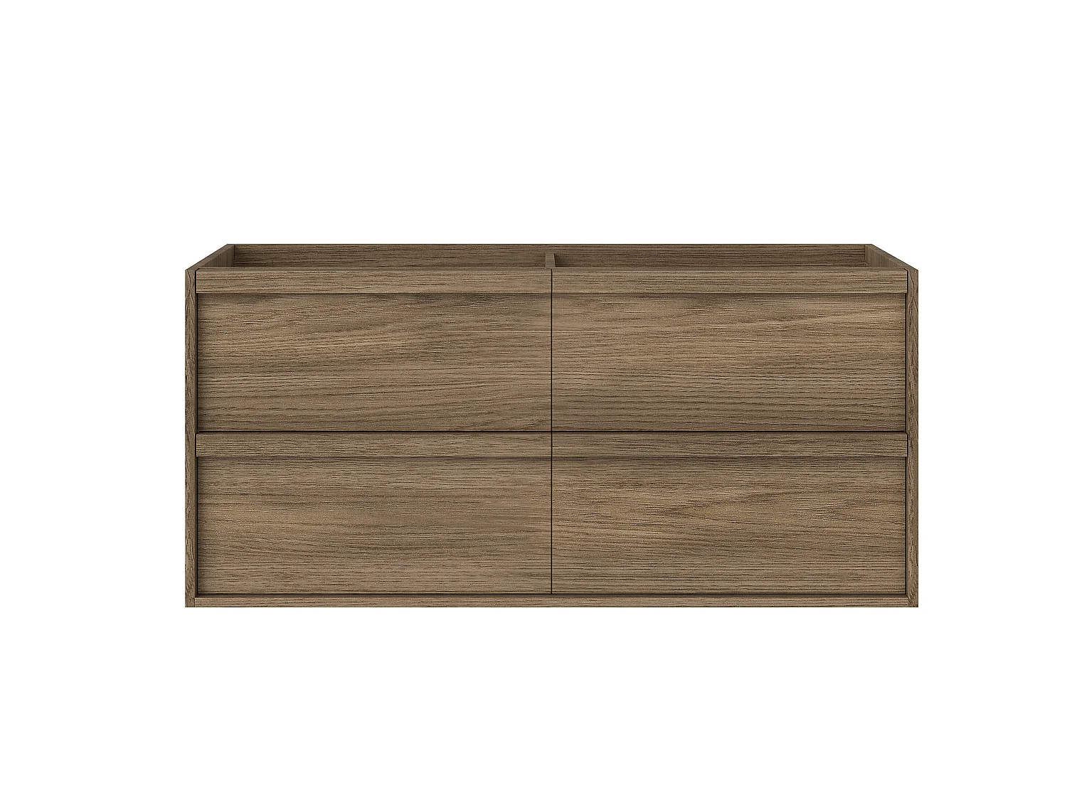 Meuble sous vasque suspendu - Naturel foncé - 120 cm - UBRILA