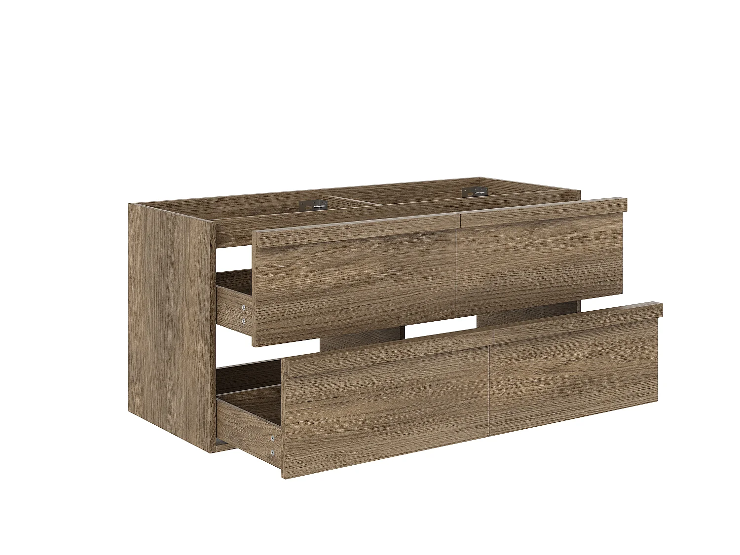 Meuble sous vasque suspendu - Naturel foncé - 120 cm - UBRILA