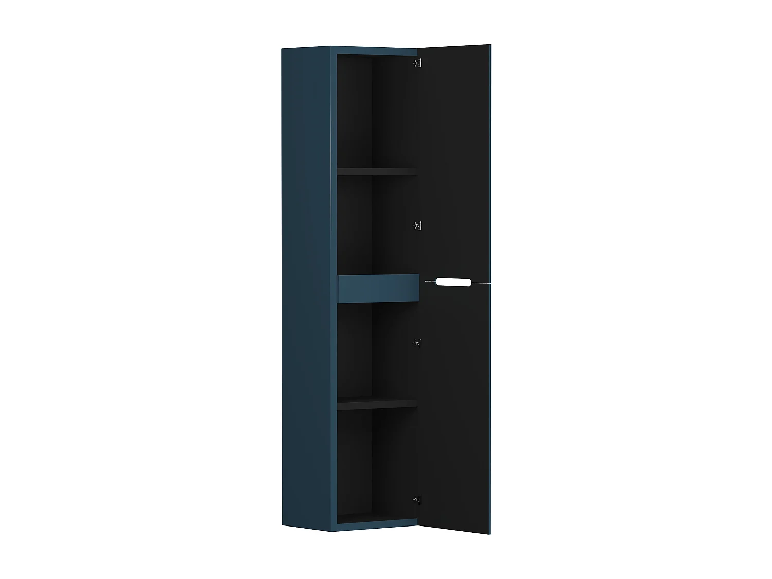 Colonna bagno sospesa - 140 cm - Scanalato blu - PAVANI