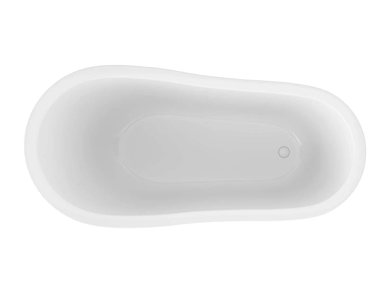 Baignoire îlot rétro avec pieds de lion noirs - 145 x 74 x 77 cm - Vert mat - 200 L - NISOS II