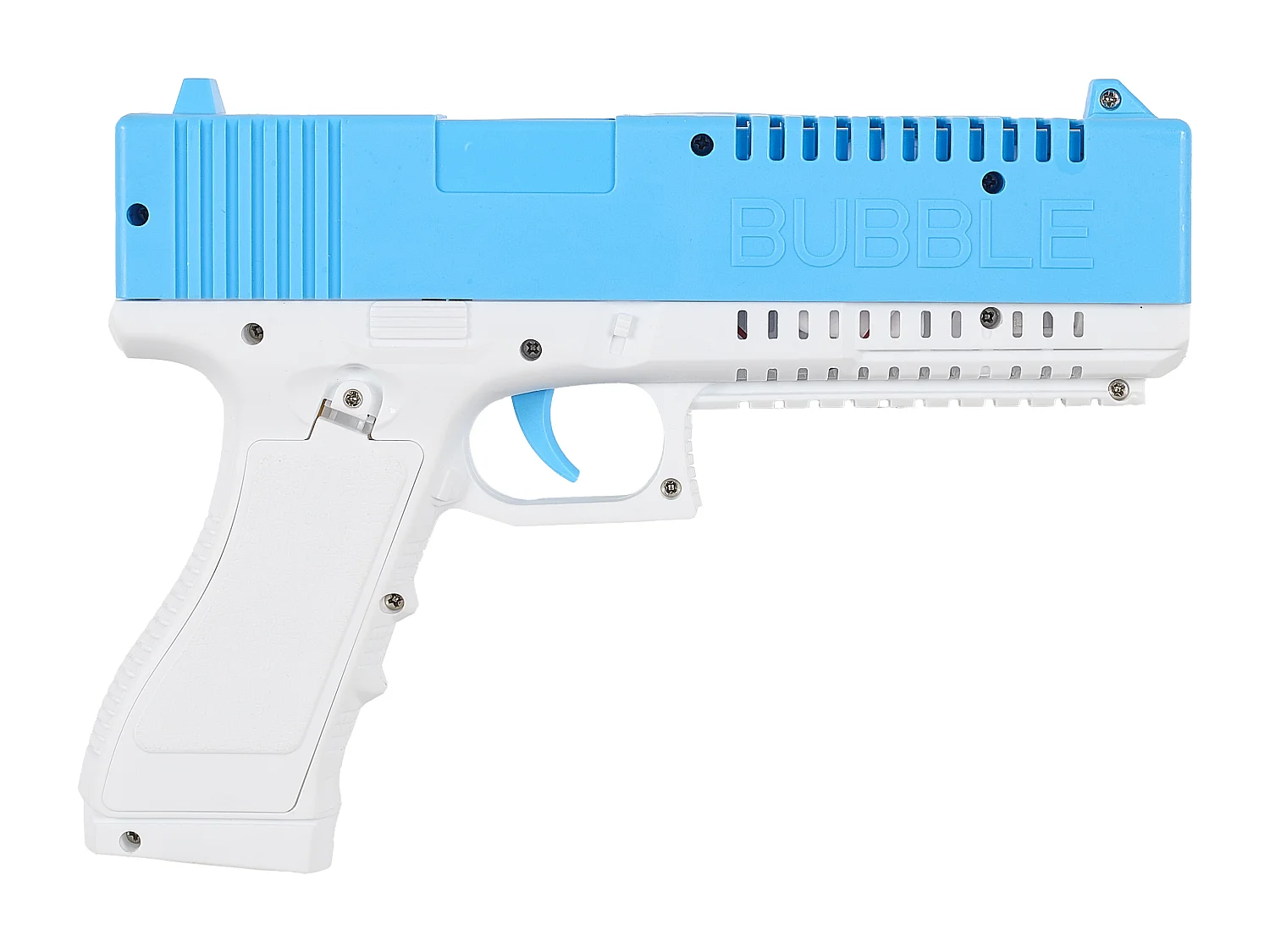 Pistolet X2 A Bulles Et A Eau 2 En 1 Gris, Bleu