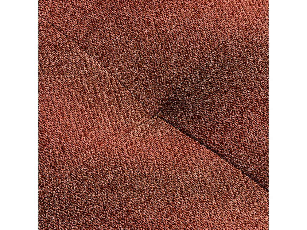 Alba - Pouf compressé en tissu - Rouille