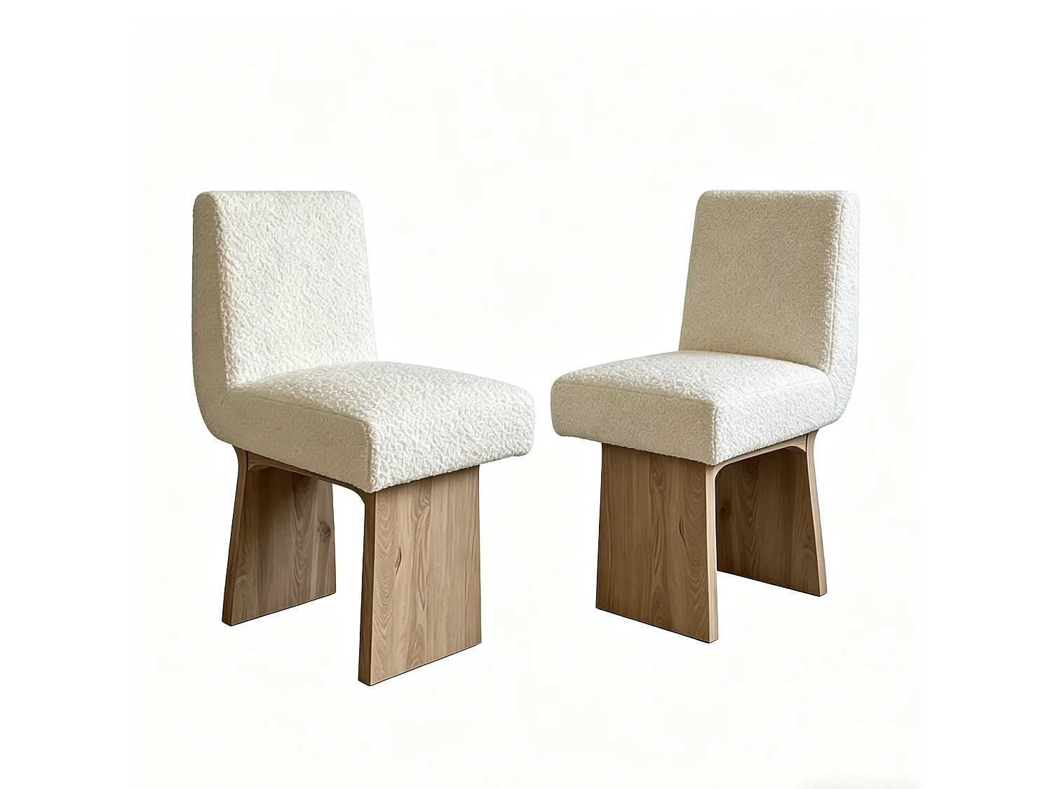 Lot de 2 chaises de salle à manger en bois massif style rétro, design jupe en bois sculpté, chaise élégante style français avec dossier