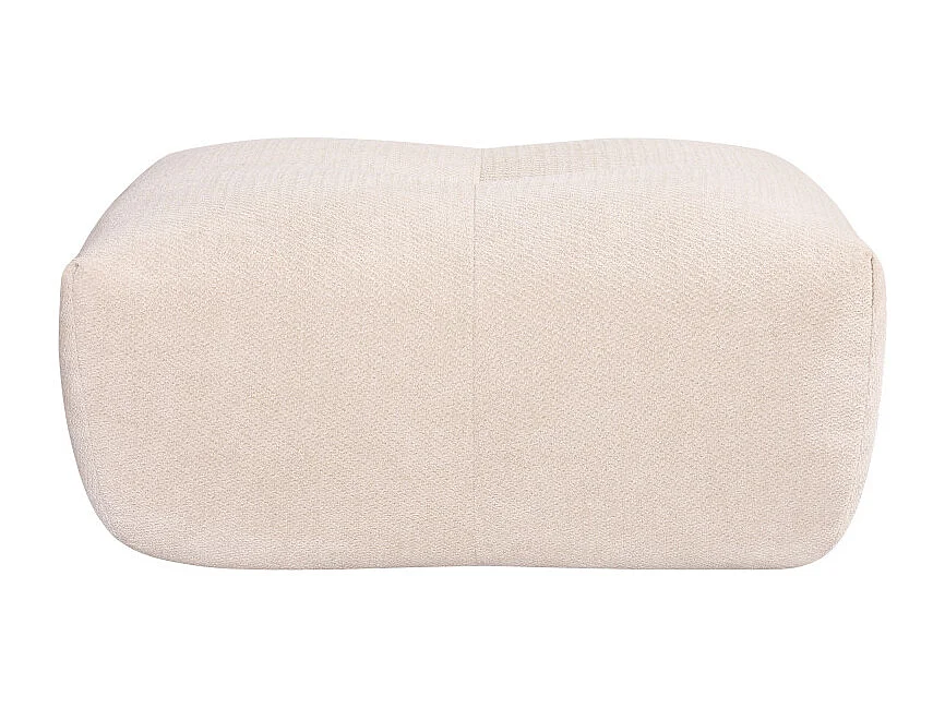 Alba - Pouf compressé en tissu - Beige