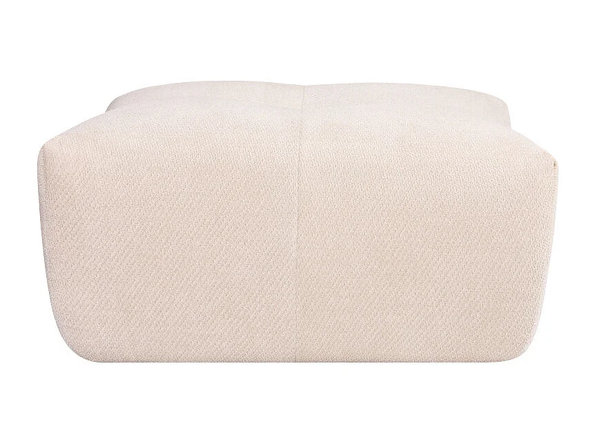 Alba - Pouf compressé en tissu - Beige