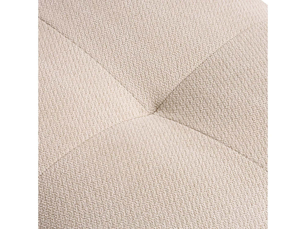 Alba - Pouf compressé en tissu - Beige
