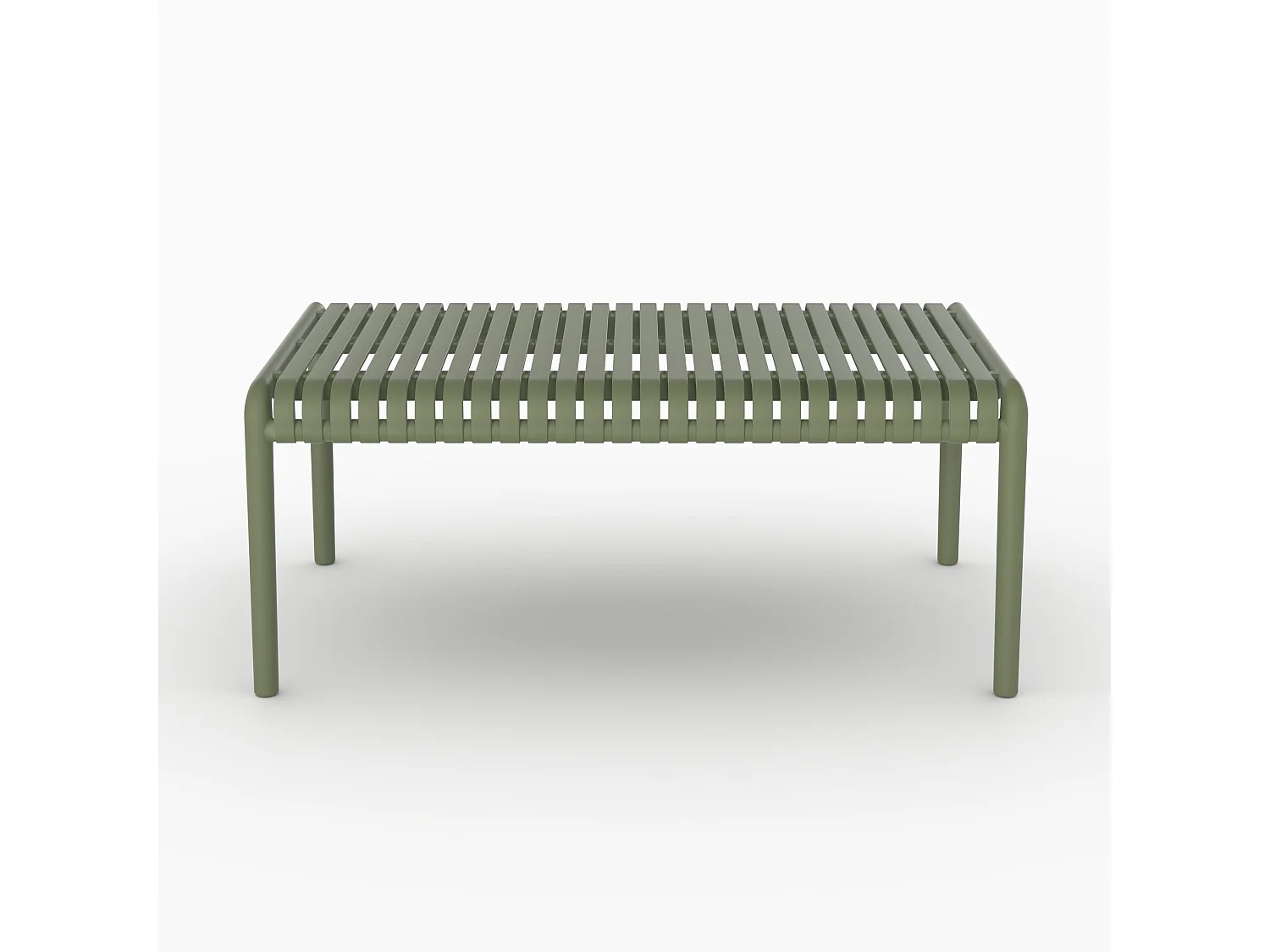 Set da giardino 2 posti in plastica verde kaki - Ivy