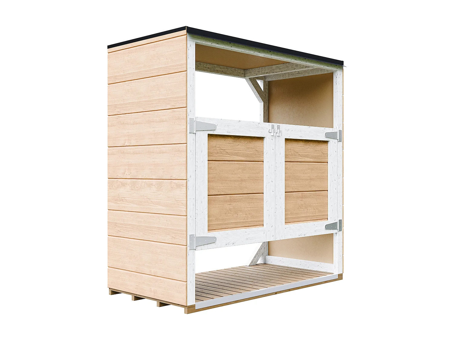 Obudowa na kosze na śmieci 1,14 m² / 2x240L - M980A-HARVEST HONEY