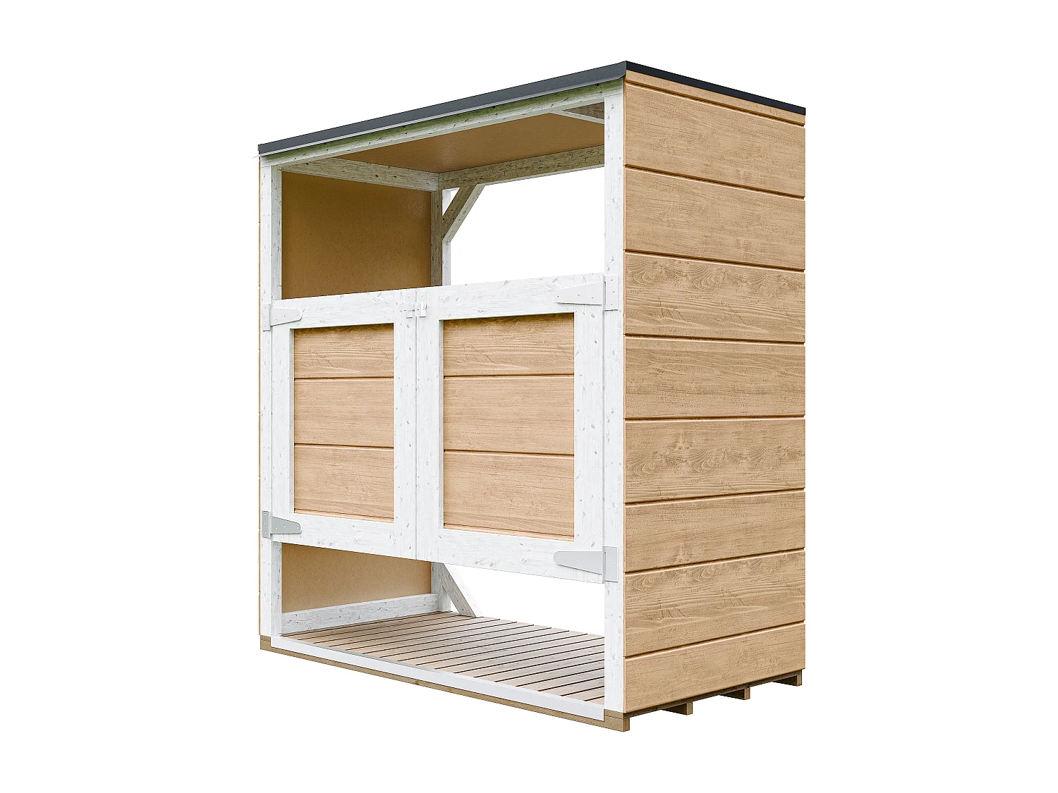 Obudowa na kosze na śmieci 1,14 m² / 2x240L - M980A-HARVEST HONEY