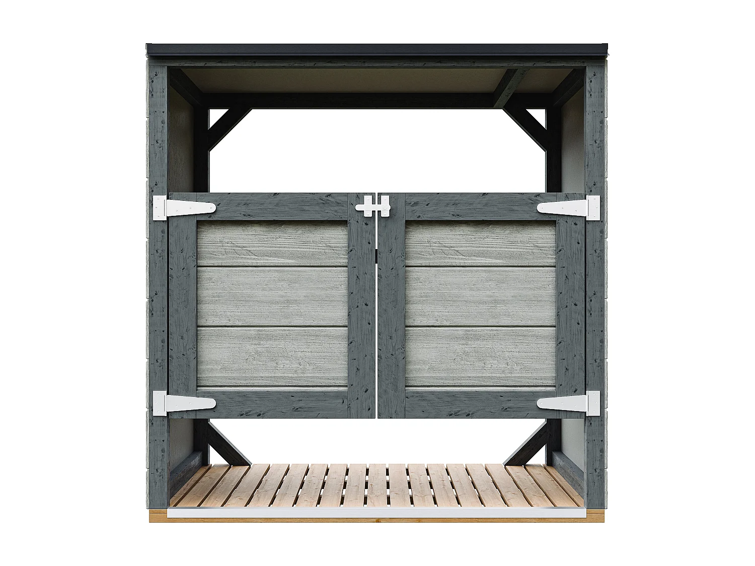 Obudowa na kosze na śmieci 1,14 m² / 2x240L - M980A-TUNDRA CAVERN
