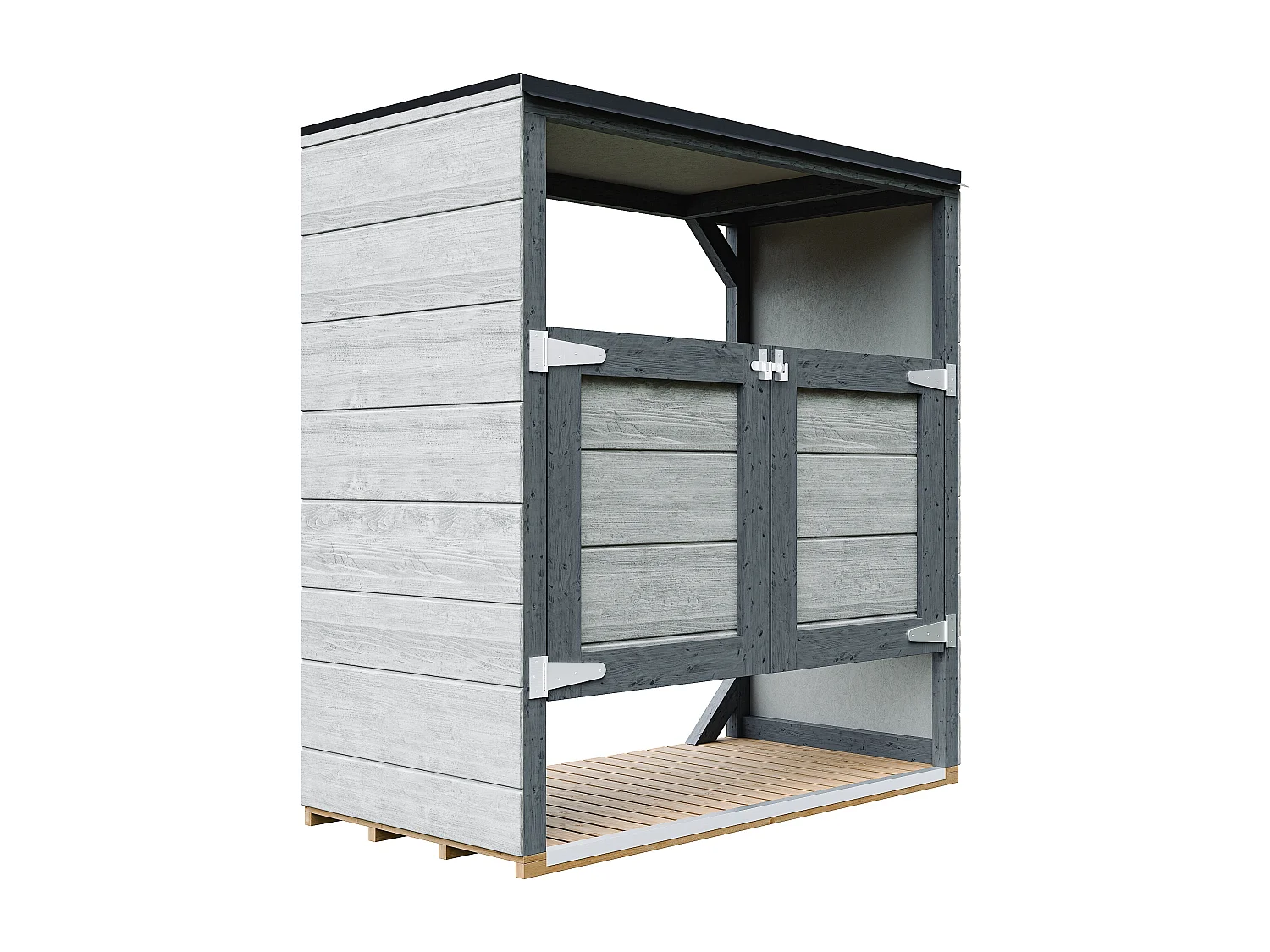 Obudowa na kosze na śmieci 1,14 m² / 2x240L - M980A-TUNDRA CAVERN