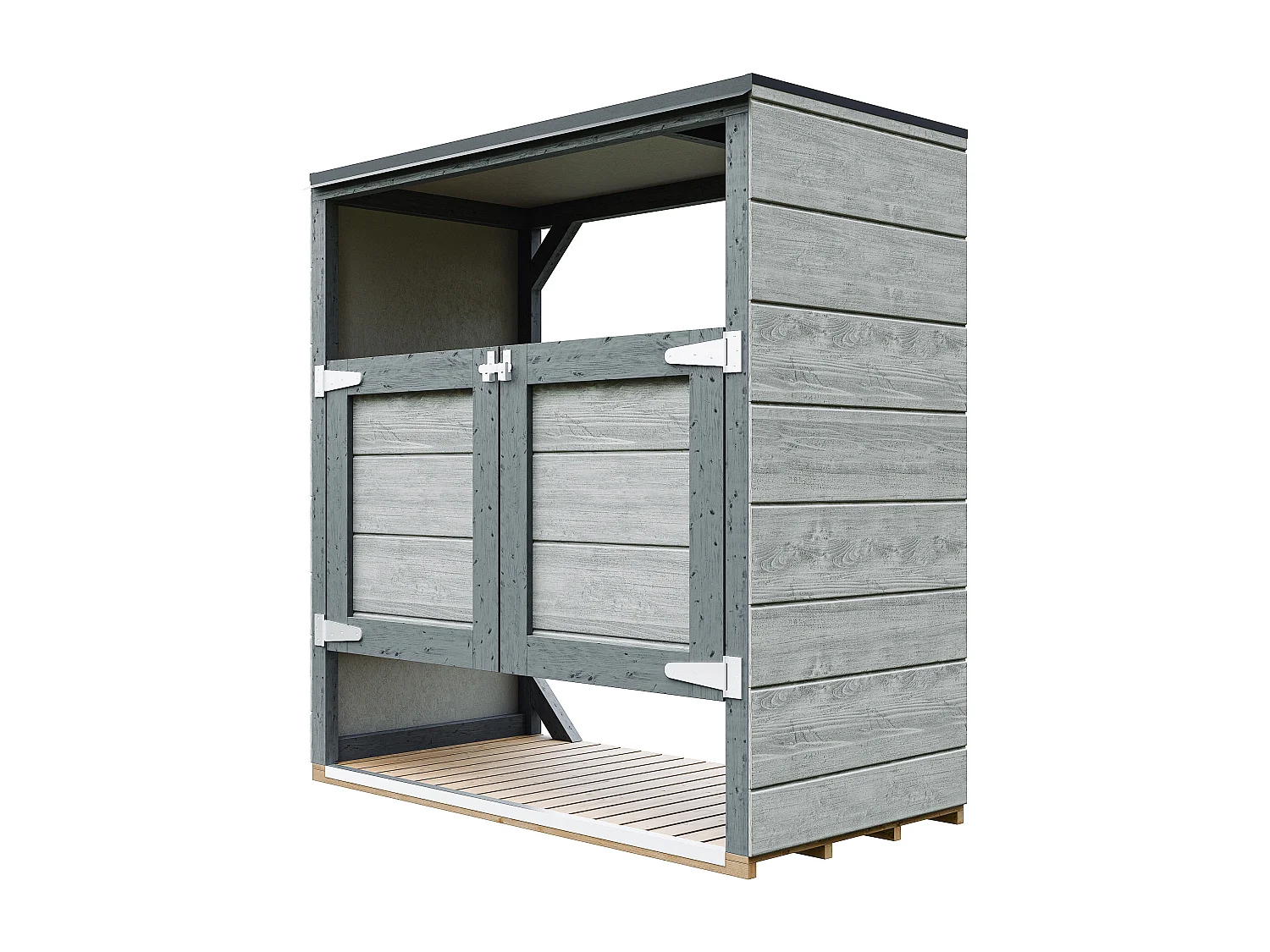 Obudowa na kosze na śmieci 1,14 m² / 2x240L - M980A-TUNDRA CAVERN