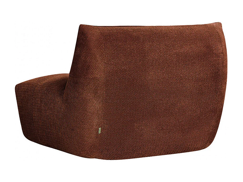 Alba - Chauffeuse compressée en tissu - Rouille