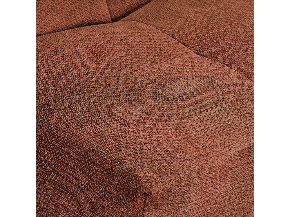 Alba - Chauffeuse compressée en tissu - Rouille