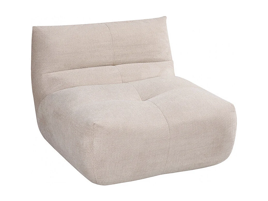 Alba - Chauffeuse compressée en tissu - Beige