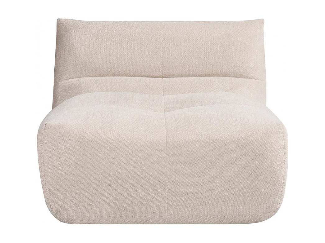 Alba - Chauffeuse compressée en tissu - Beige