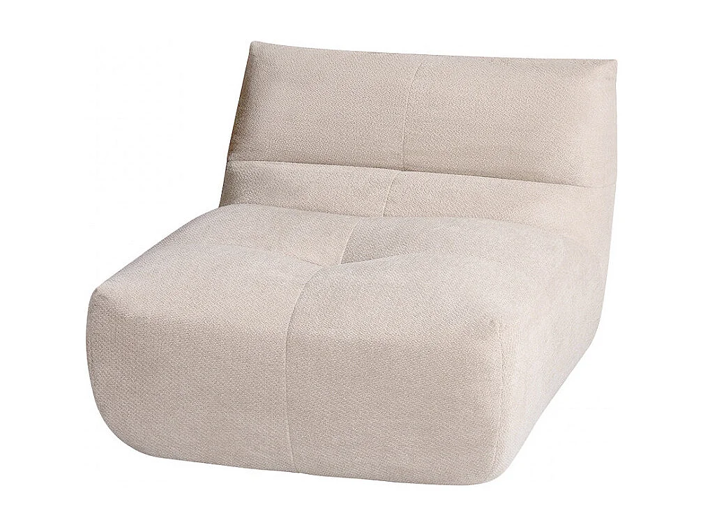 Alba - Chauffeuse compressée en tissu - Beige