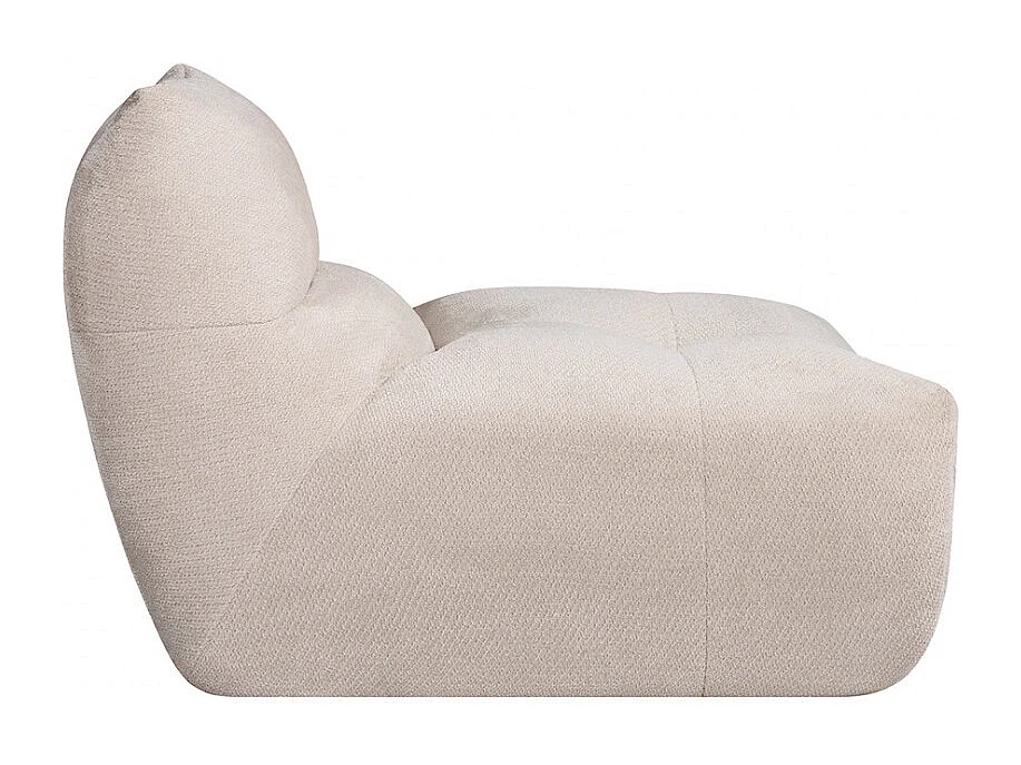 Alba - Chauffeuse compressée en tissu - Beige