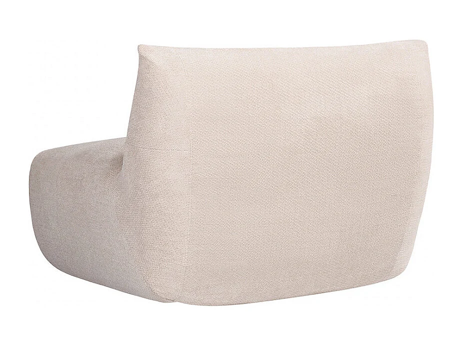 Alba - Chauffeuse compressée en tissu - Beige