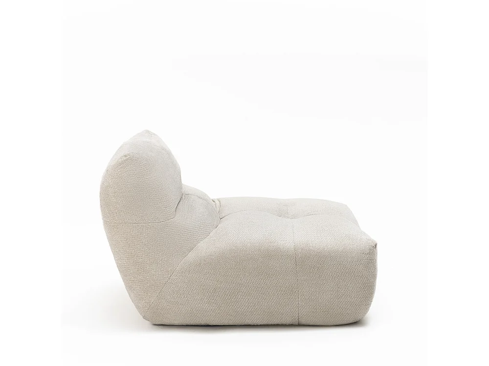 Alba - Chauffeuse compressée 1 place en tissu - Beige