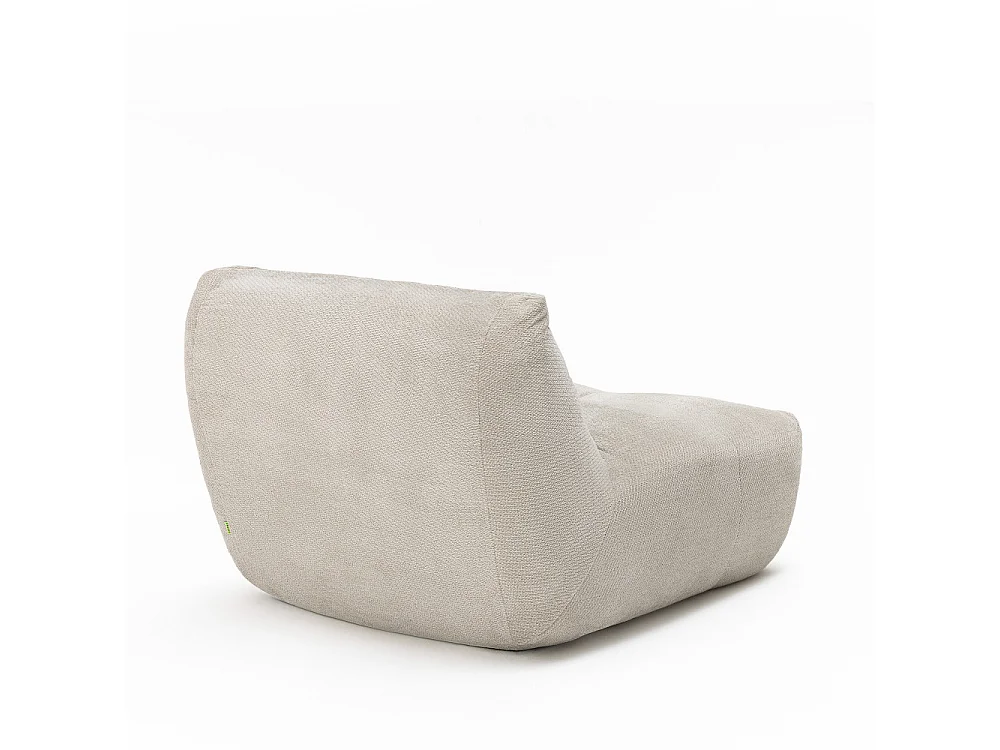 Alba - Chauffeuse compressée 1 place en tissu - Beige
