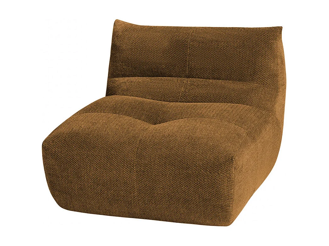 Alba - Chauffeuse compressée en tissu - Bronze