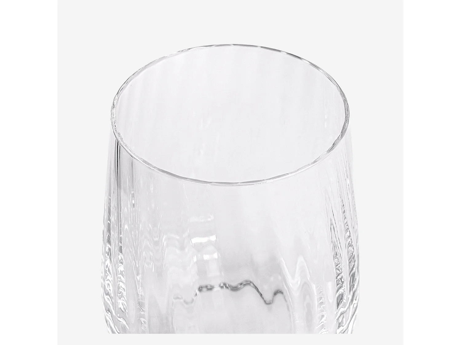 Lot de 6 verres à eau en verre cristallin - 35 cl - Transparent