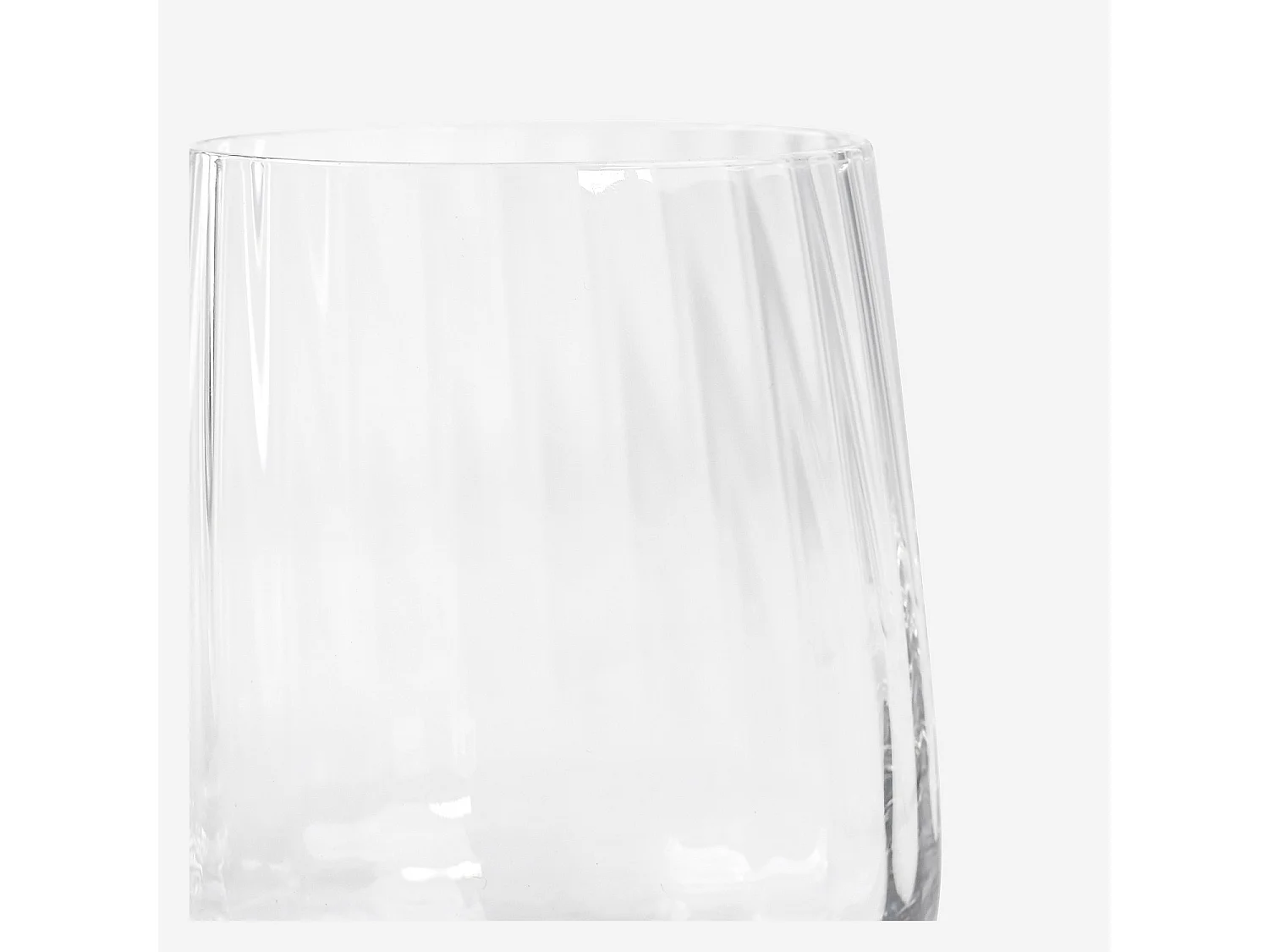 Lot de 6 verres à eau en verre cristallin - 35 cl - Transparent