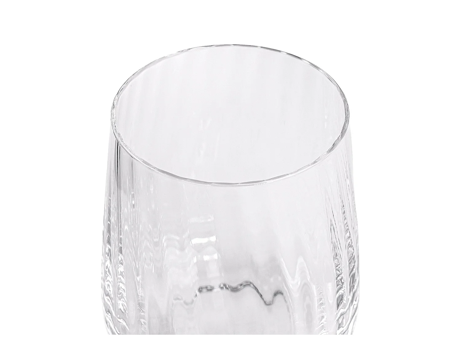 Habitat - Lot de 6 verres à eau en verre cristallin - 35 cl - Transparent - Cleo