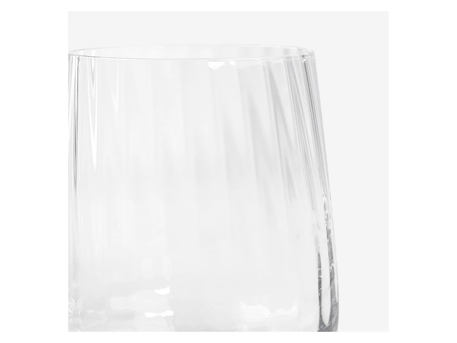 Habitat - Lot de 6 verres à eau en verre cristallin - 35 cl - Transparent - Cleo