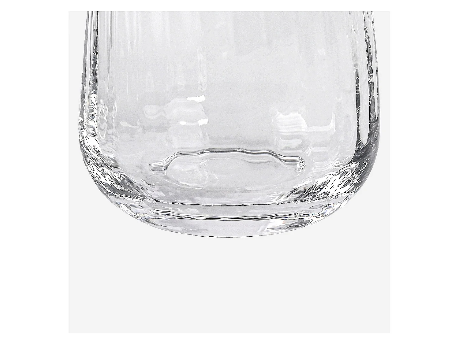 Habitat - Lot de 6 verres à eau en verre cristallin - 35 cl - Transparent - Cleo