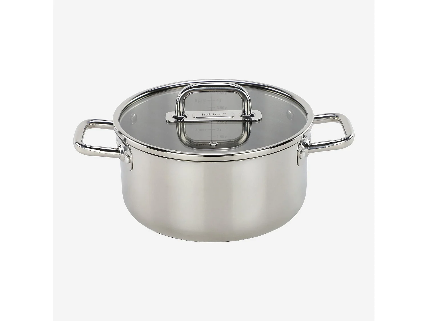 Batterie de cuisine 9 pièces en acier inoxydable tous feux - Argenté