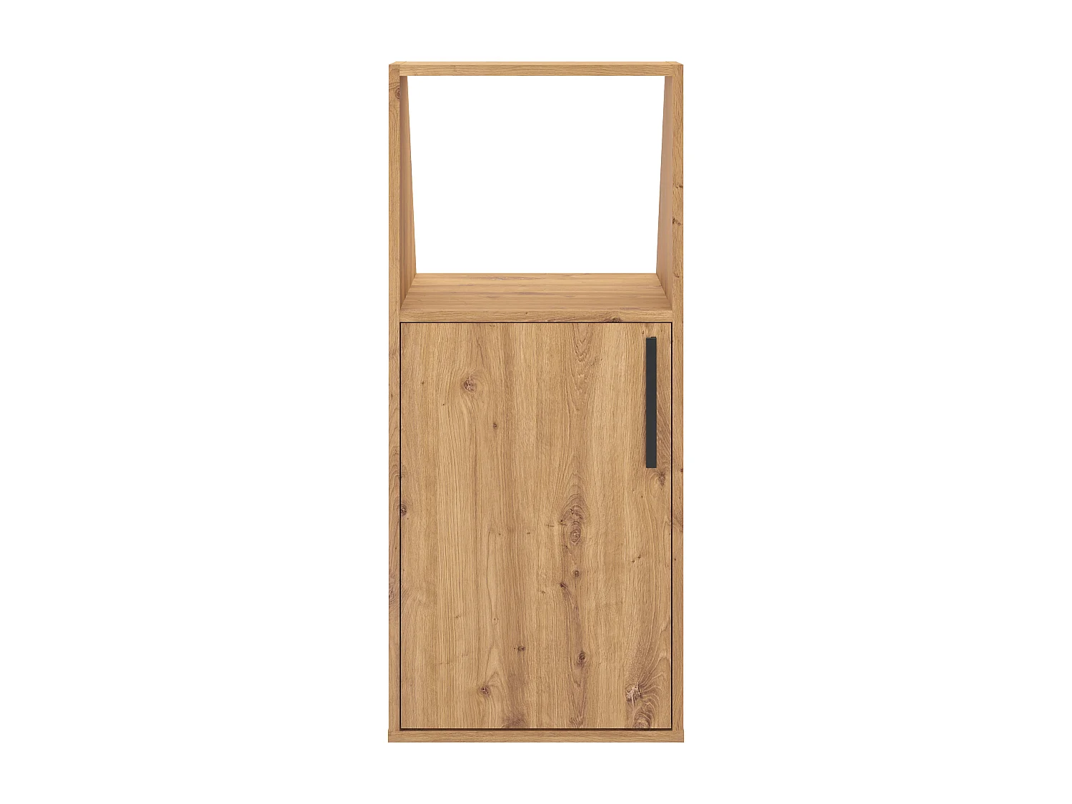 Meuble sous pente 1 porte et 1 niche - Coloris : Naturel - ADEZIO