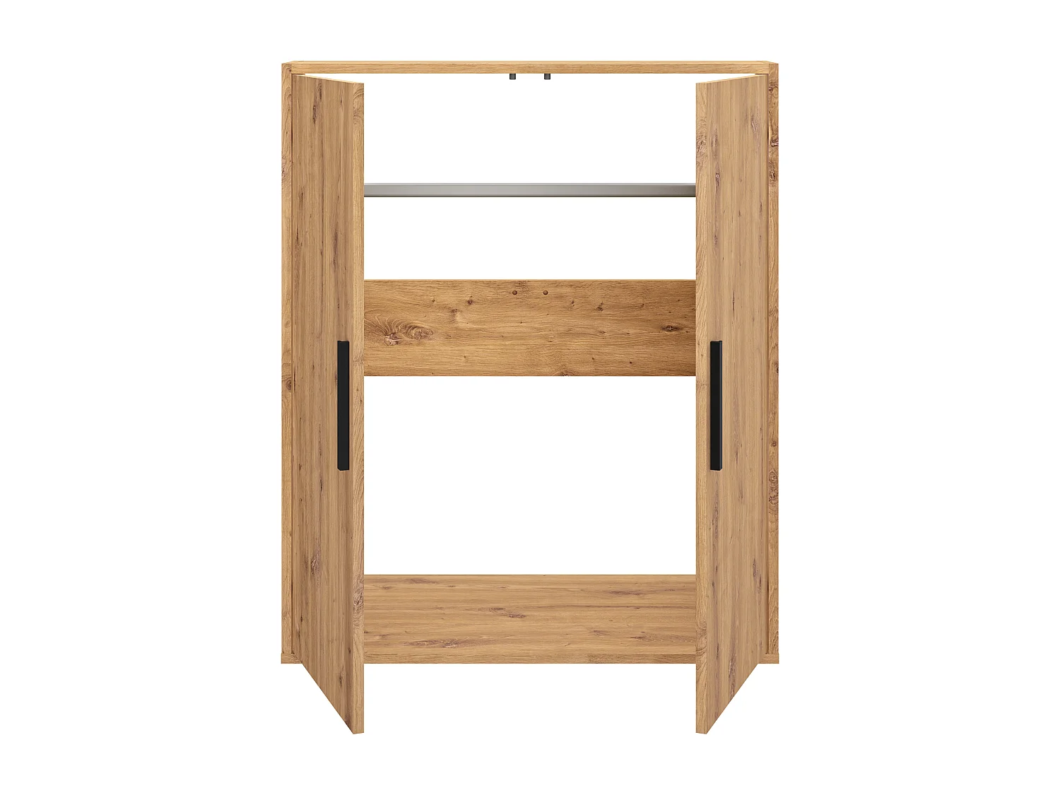 Armoire sous pente 2 portes - Coloris : Naturel - ADEZIO