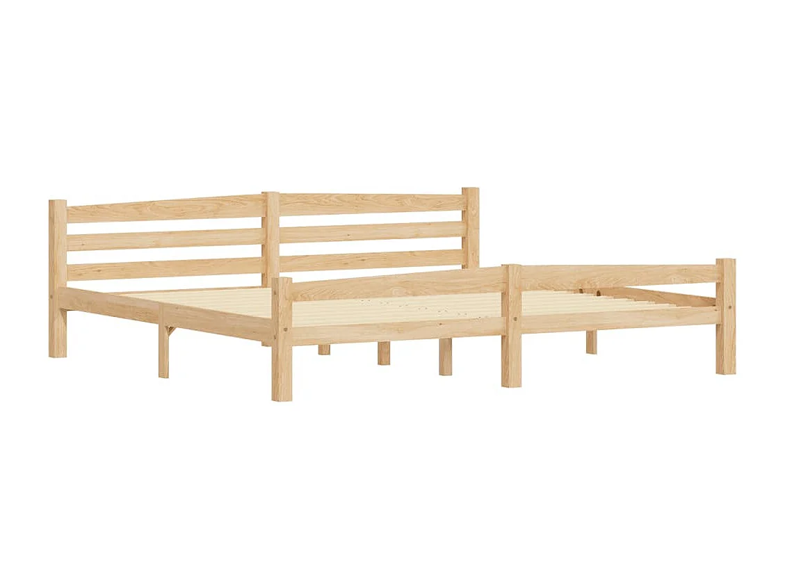 Cadre de lit sans matelas bois massif de pin 200x200 cm