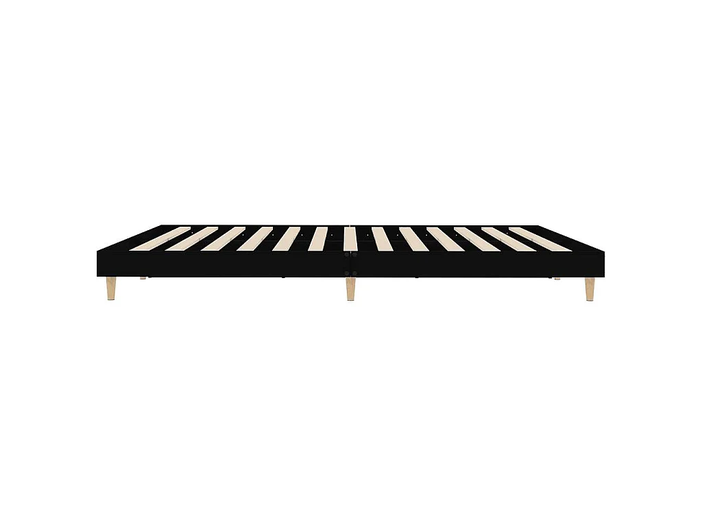 Cadre de lit sans matelas noir 120 x 200 cm