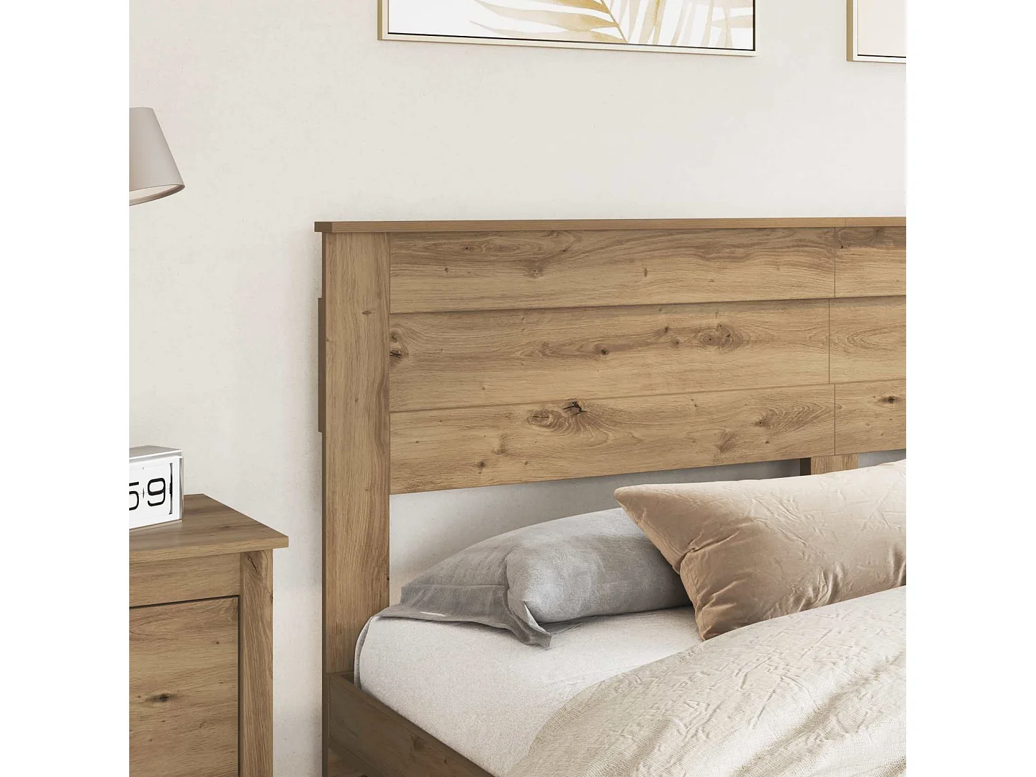 Tête de lit Chêne artisanal Bois d'ingénierie